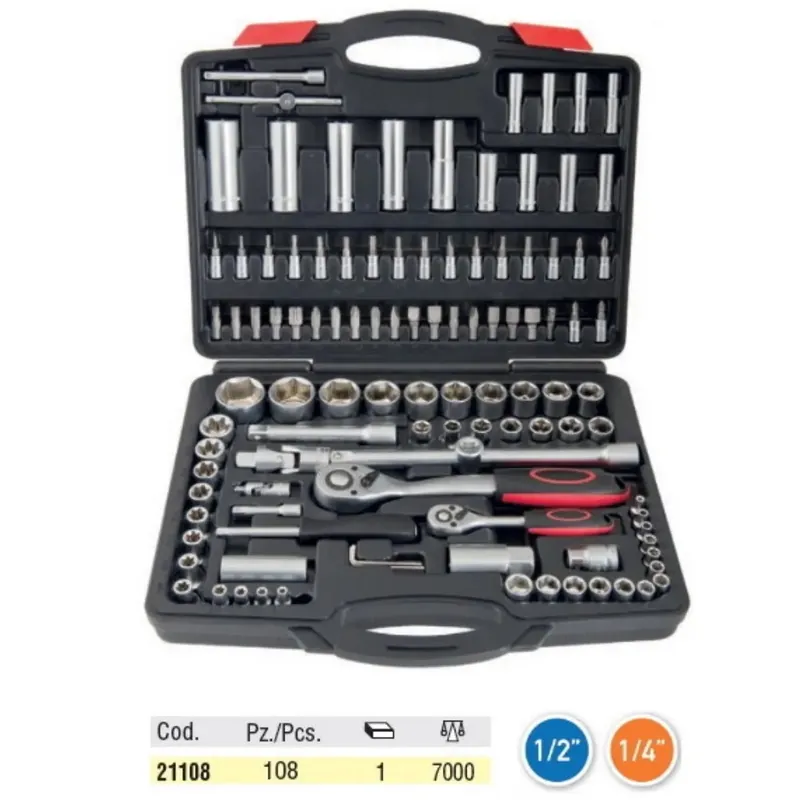 SERIE BUSSOLE OMMA ATTACCO 1/2"-1/4" (108 PZ) OFFERTA- Koop Online