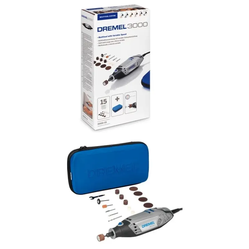 DREMEL 3000 CON 15 ACCESSORI -PROMO- Voordeelprijs