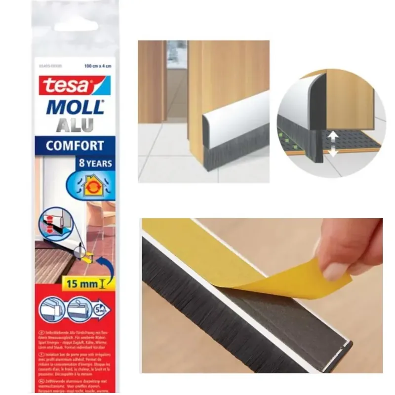 SPAZZOLA SOTTOPORTA TESA ALLUM.BIANCA MT.1 OFFERTA Voordeelprijs