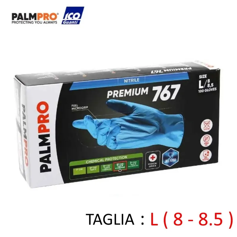 Fabrieksprijs GUANTI NITRILPRO TG.L 8-8,5 - CONFEZIONE DA 100 PZ- OFFERTA