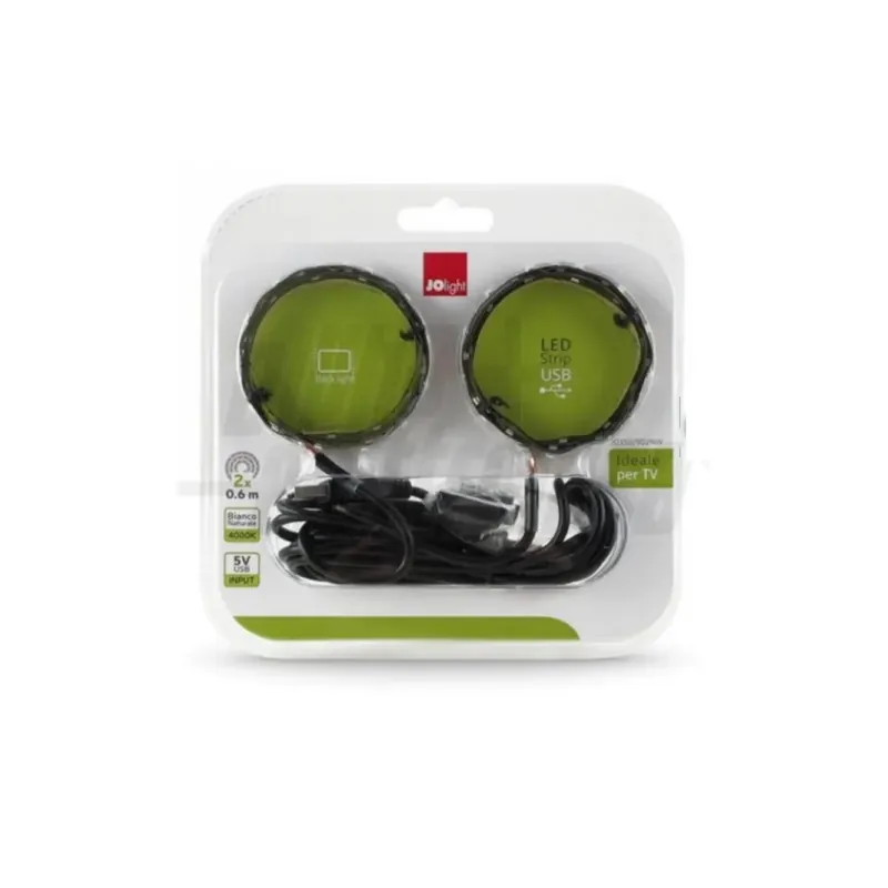 KIT D‘ILLUMINAZIONE PER TV A 2 NASTRI DA 0,6 MT CON INGRESSO USB OFFERTA Shop Nu