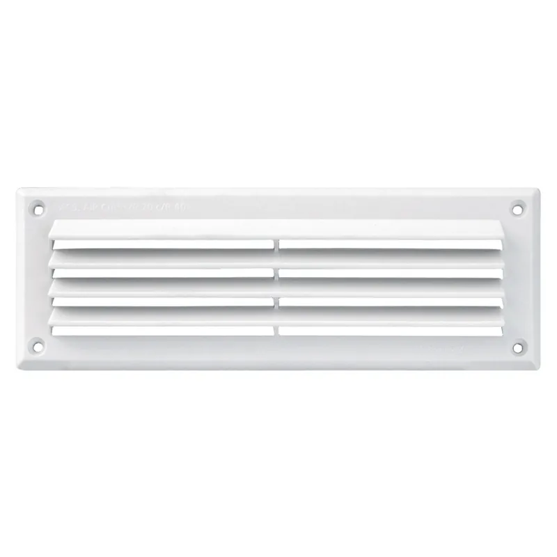 GRIGLIA AEREAZIONE MM 227X80 PLASTICA BIANCA Gratis Retour
