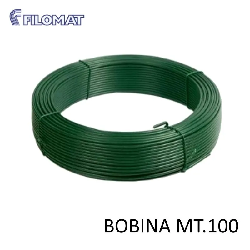 Superprijs FILO PLASTIFICATO VERDE X TENSIONE BOBINA 100 MT