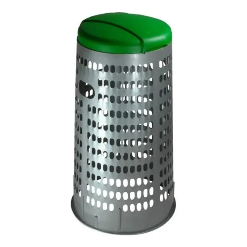 TRESPOLO IN PLASTICA CON COPERCHIO COLORATO VERDE Veilige Betaling