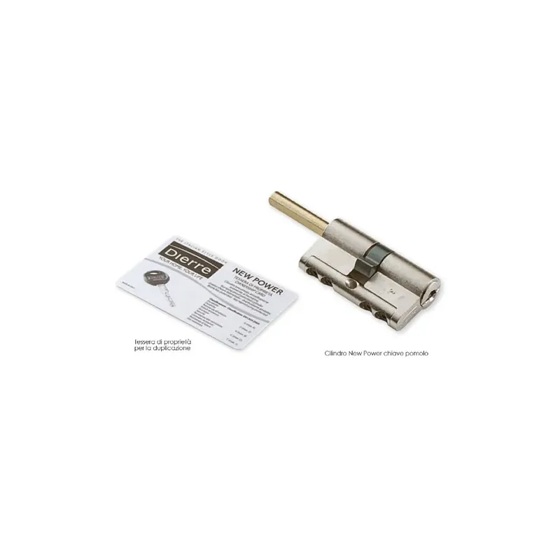 CILINDRO DIERRE NEWPOWER 30+30 CON CODOLO 5CH -PROMO- Aanbieding