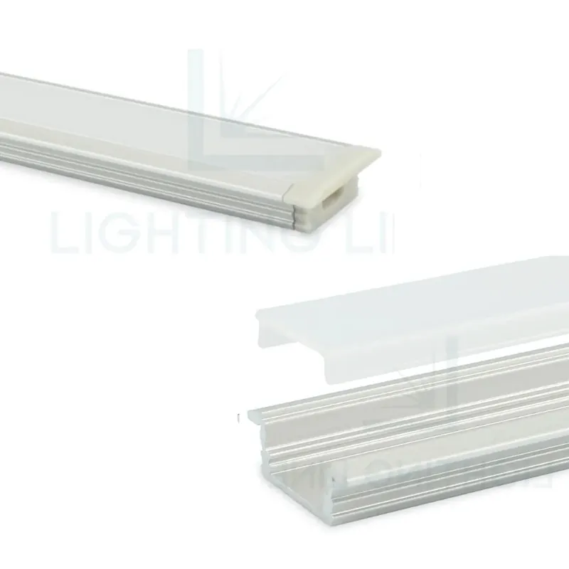 Gratis Retour PROFILO PER LED DA INCASSO IN ALLUMINIO CON COPERTURA OPACA BARRA 3,0 MT