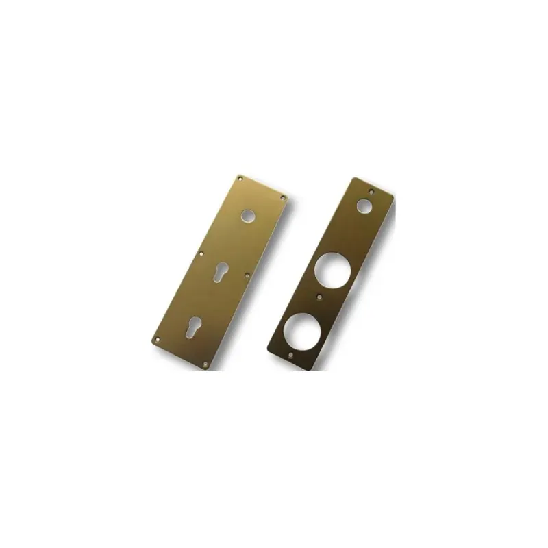 Direct Verzonden COPPIA MOSTRINE INTERNA+ESTERNA PER SERRATURA MOTTURA FERBONA BRONZO 95443