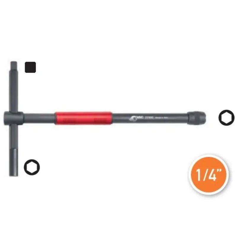 CHIAVE OMMA A "T" PORTAINSERTI/BUSSOLA 1/4" -OFFERTA- Bestel Nu
