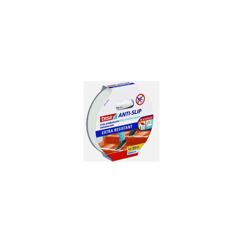 NASTRO ANTISDRUCCIOLO TESA MM 25 X 5 MT TRASPARENT Flitsaanbieding