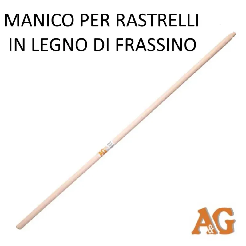 Premium MANICO PER RASTRELLI IN LEGNO DI FRASSINO MT 1.80