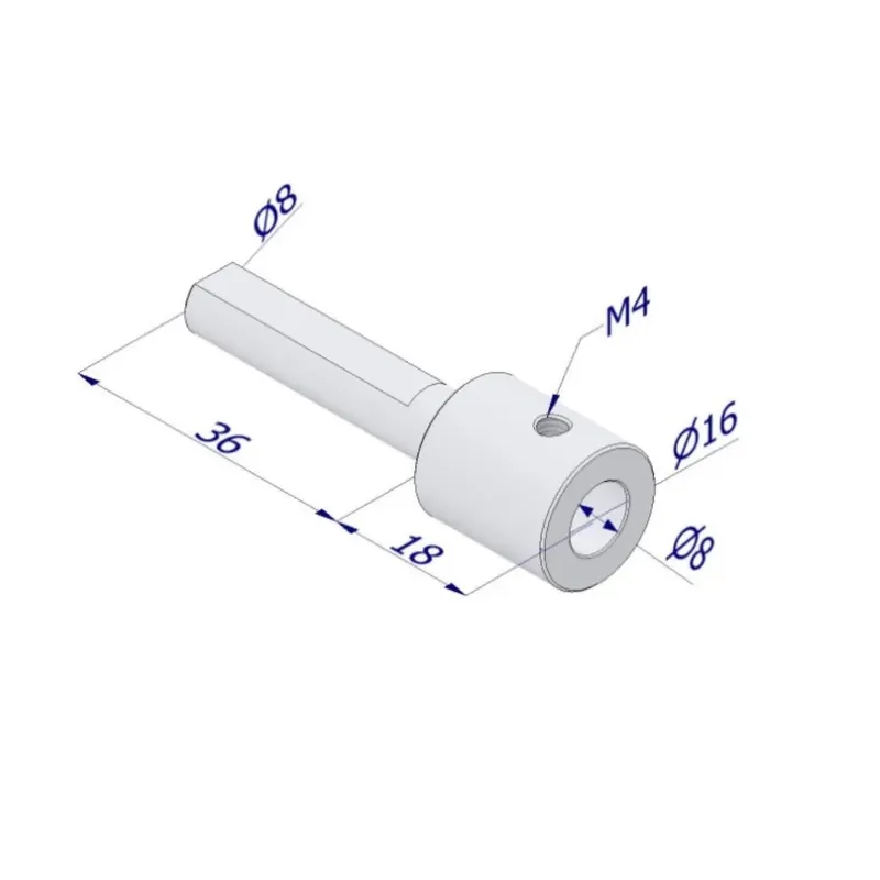 Meest Verkocht PROLUNGA DIAMETRO MM.8 PER CODOLO CILINDRO ATTACCO POMOLO LUNGHEZZA TOTALE MM.54