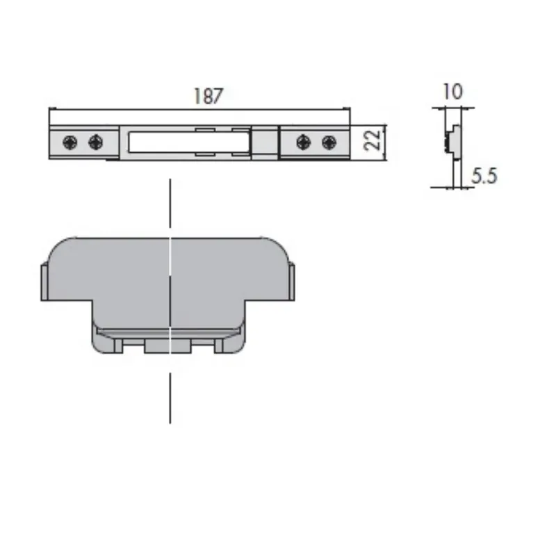 CONTROPIASTRA CISA 06465-72-0 EX 06465-22-0 - IN METALLO- Flitsaanbieding