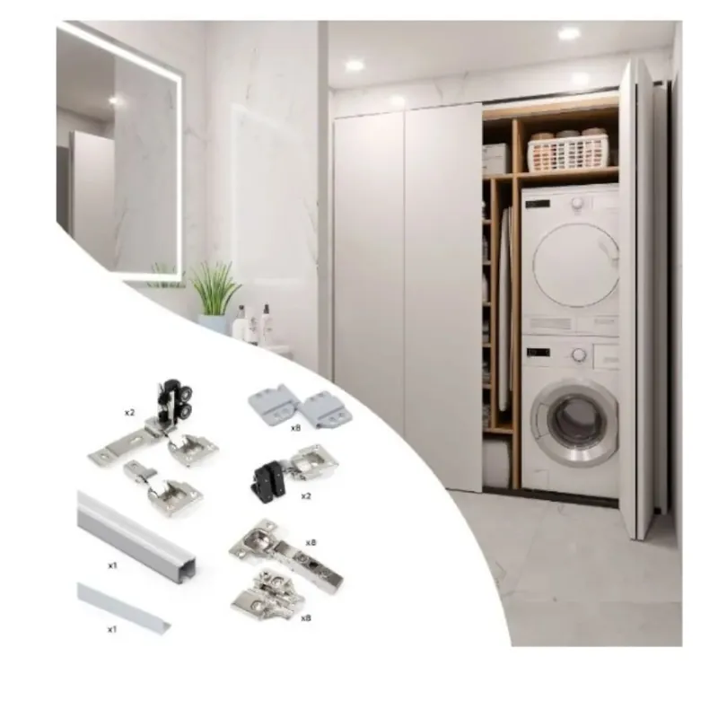 KIT 1 ANTA SCORREVOLE PIEGHEVOLE CON GUIDA INFERIORE Beperkte Voorraad