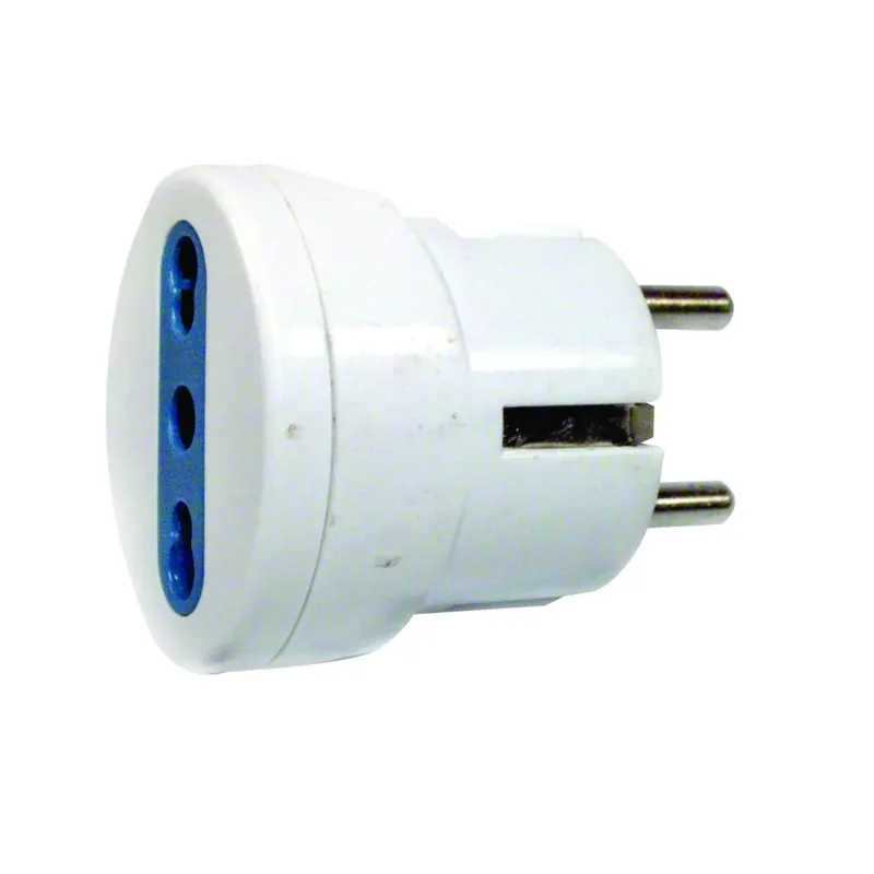 Uitverkoop ADATTATORE SPINA SCHUKO-PRESA 10/16A FAEG BIANCO