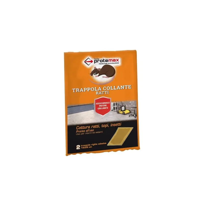 TRAPPOLA PER TOPI CON COLLA TAVOLA RIGIDA 2 PEZZI PROTEMAX -OFFERTA- Superprijs