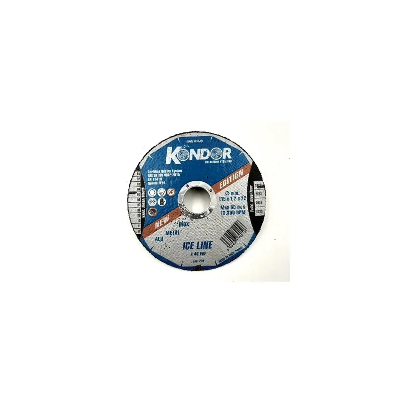Koop Vandaag DISCO ABRASIVO PER INOX/FERRO/ALLUM. 115X1,2X22 ICE-LINE
