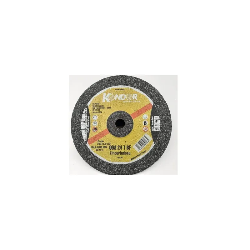 Shop Nu DISCO ABRASIVO KONDOR PER FERRO D.230X2.5X22 ZIRCONIO