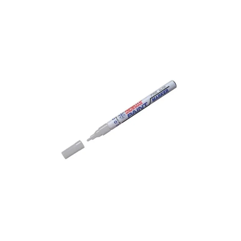 MARCATORE PROFESSIONALE SNOWMAN PAINT MARKER PUNTA FINE A SMALTO BIANCO Voordeelprijs