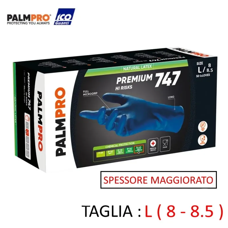 GUANTI LATTICE SPESSI CONF DA 50 - TAGLIA L -OFFERTA Laatste Kans