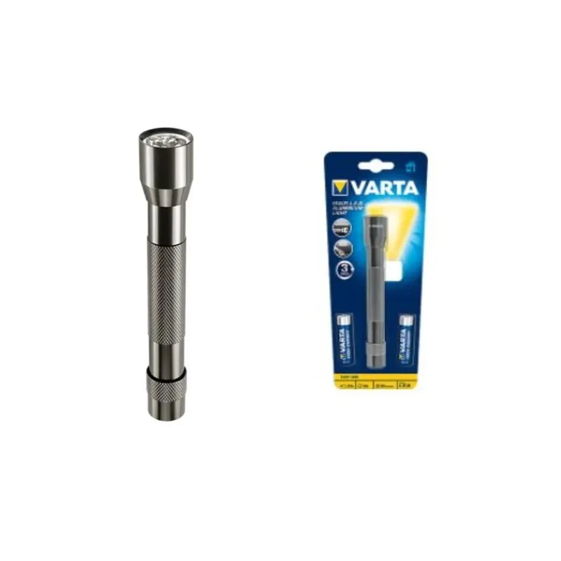 Shop Nu TORCIA VARTA A 5 LED IN ALLUMINIO CON 2 BATTERIE TIPO AA OFFERTA