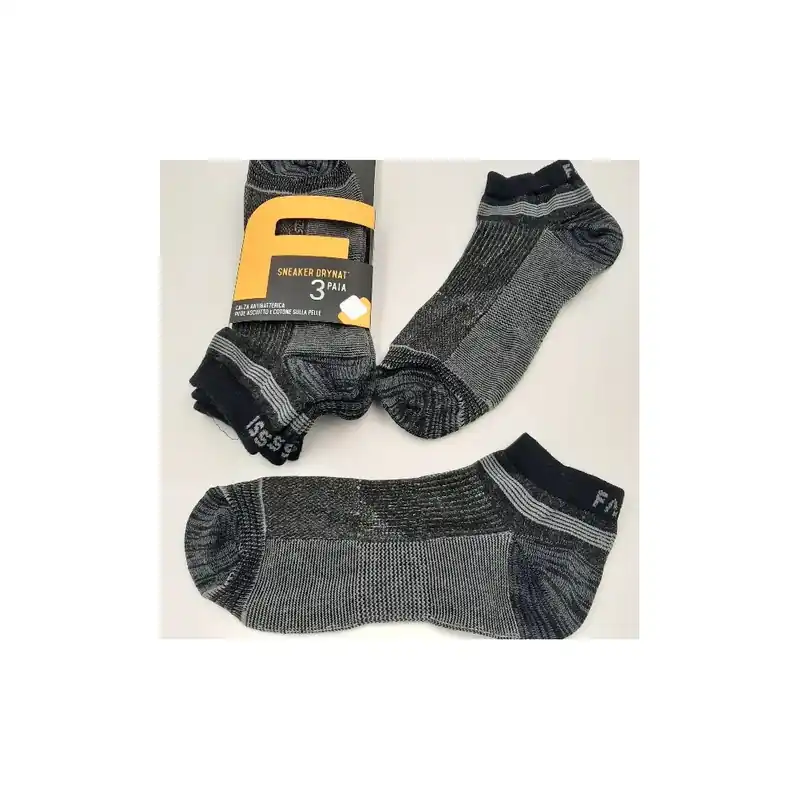 CALZE SNEAKER FASSI AIRFINGER Tg.39/42 - CONFEZIONE DA 3 PAIA - PROMO Uitverkoop