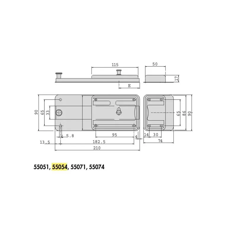 Hoge Kwaliteit SERRATURA CISA 55054-50-1