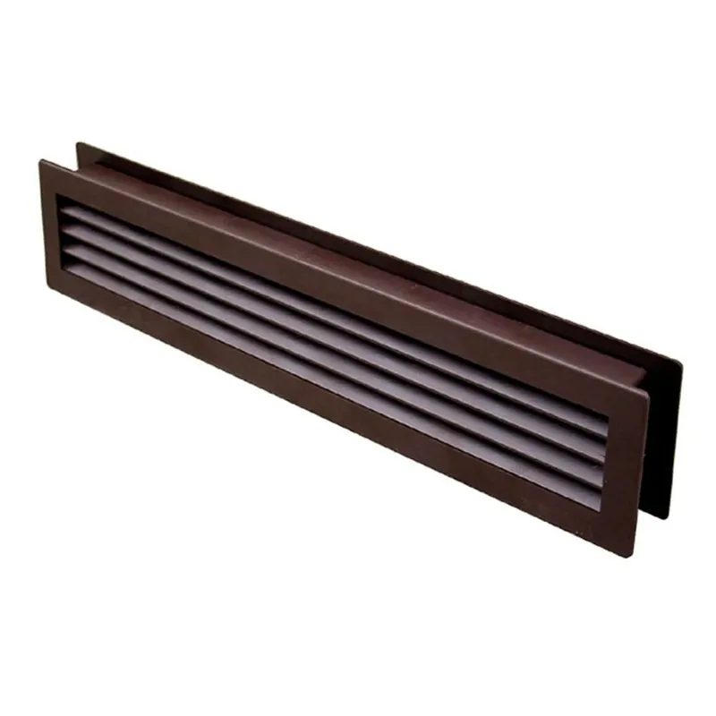 GRIGLIA AEREAZIONE MM 480X98 PLASTICA MARRONE Seizoensaanbieding