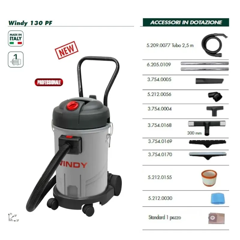 Koopje ASPIRAPOLVERE-ASPIRALIQUIDI LAVOR WINDY 130PF PROFESSIONALE - PROMO -