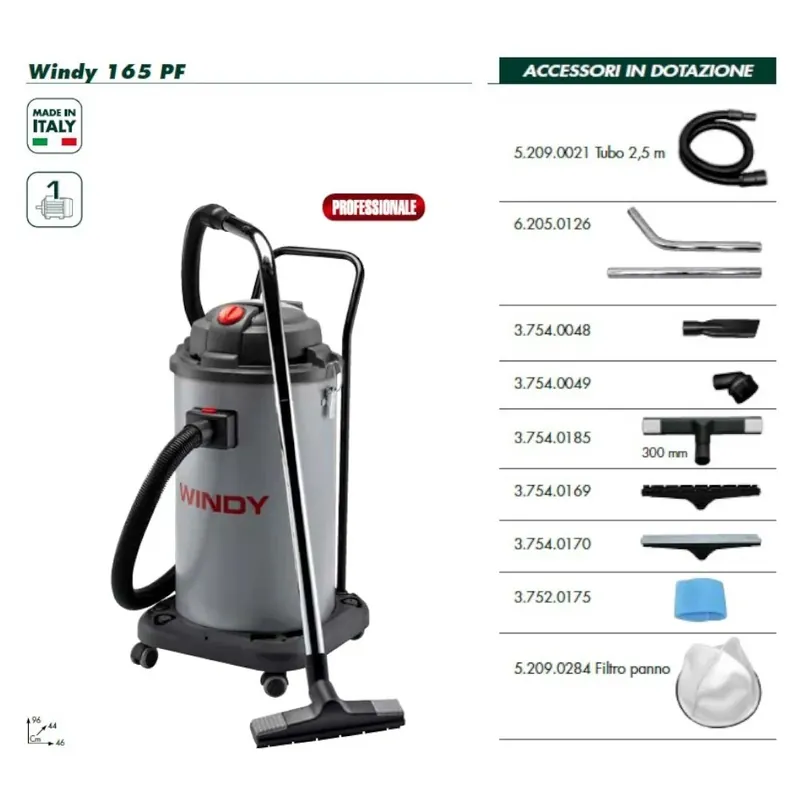 Betaalbaar ASPIRAPOLVERE-ASPIRALIQUIDI LAVOR WINDY 165PF PROFESSIONALE - PROMO-