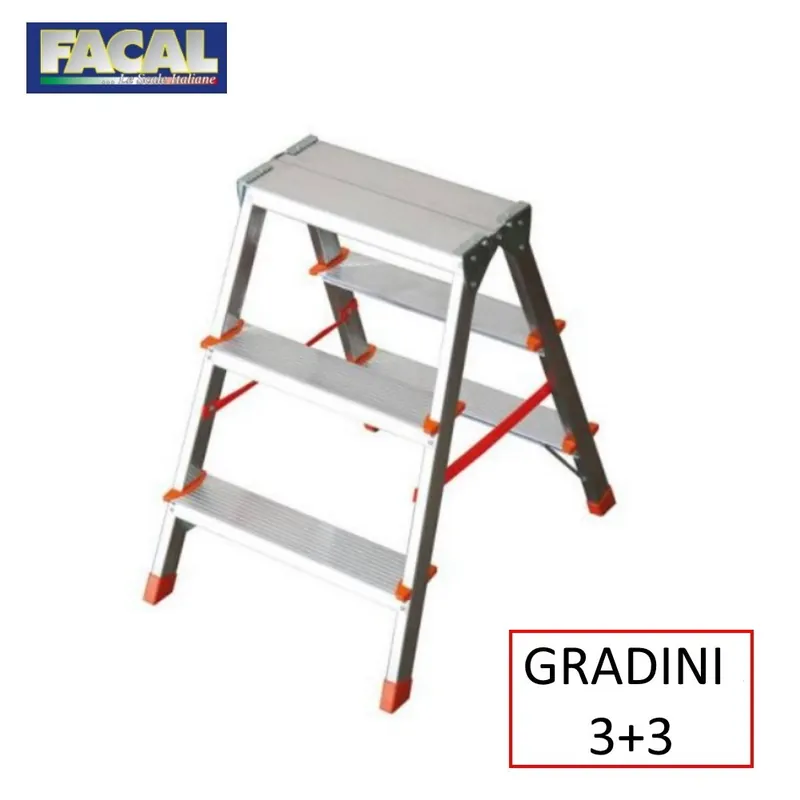 SGABELLO FACAL A DOPPIA SALITA 3+3 GRADINI -PROMO- Merkproduct