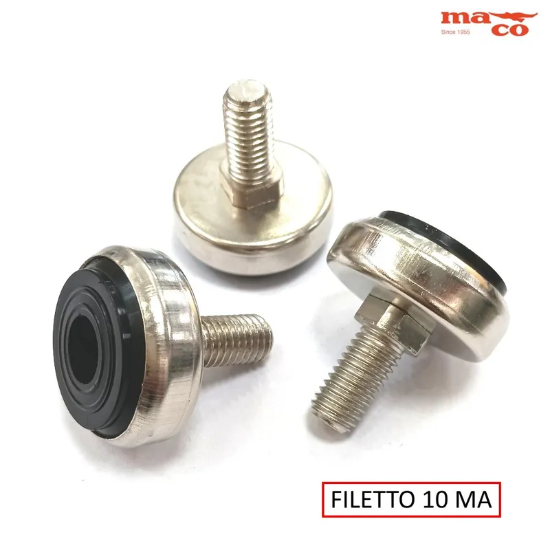 Alleen Vandaag PIEDINO REGOLABILE DIAM. 35 FILETTO 10 MA CROMATO