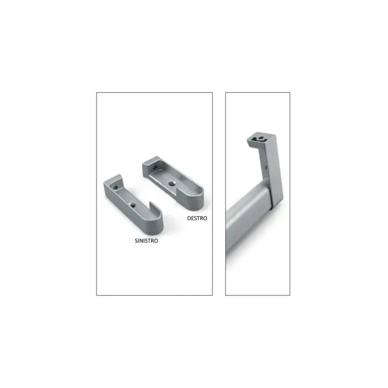 REGGITUBO IN SET(DX+SX) ALLUMINIO 30X15 mm ART.787 Alleen Vandaag