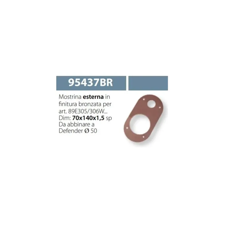 Bestseller MOSTRINA ESTERNA PER SERRATURA ESETY 89E306W54T BRONZO 95437
