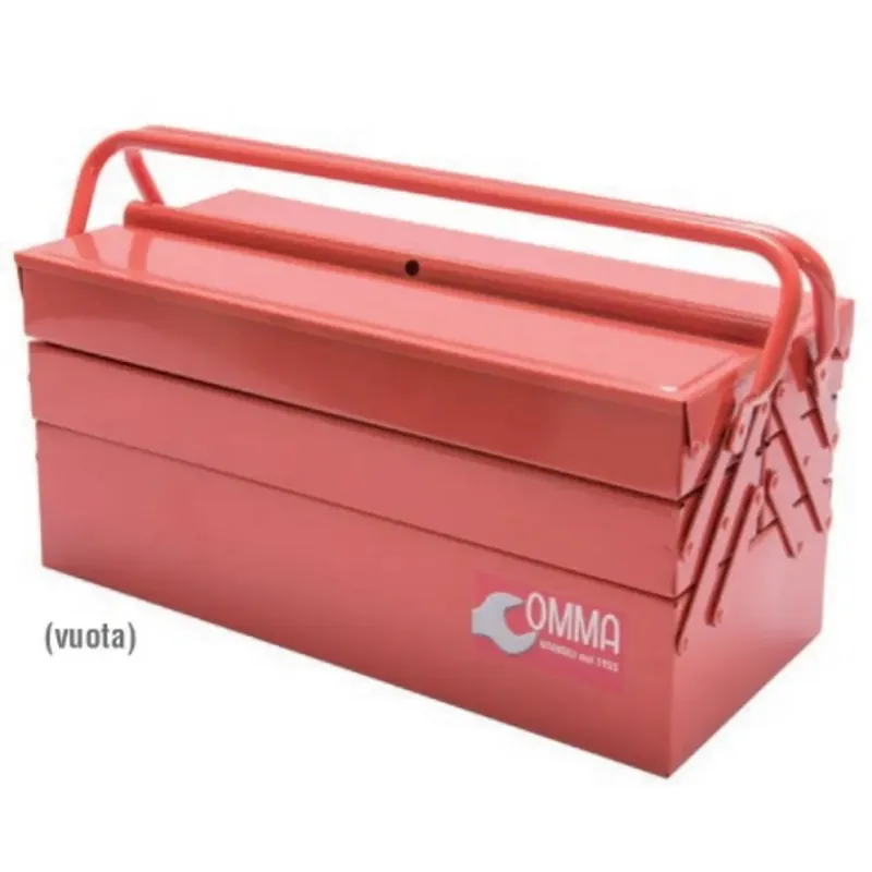 Veilige Betaling CASSETTA PORTAUTENSILI IN METALLO A 5 SCOMPARTI OMMA (VUOTA) -OFFERTA-