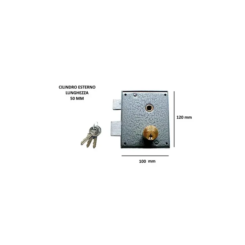 Exclusieve Aanbieding SERRATURA FANGAZIO FPB DA APPLICARE ART.611 CL CILINDRO LUNGO SINISTRA