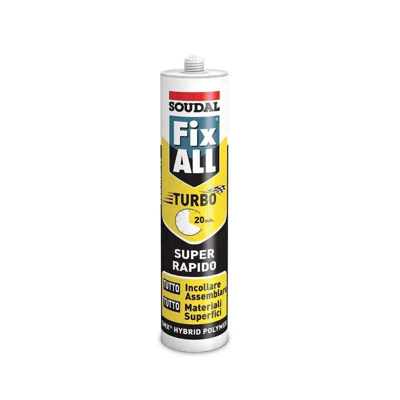 COLLA SOUDAL FIX ALL TURBO BIANCO 290 ml Dagaanbieding
