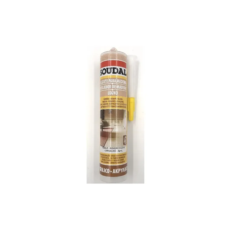 SILICONE SOUDAL ACRILICO / VERNICIABILE ROVERE MEDIO 300 ml Speciale Aanbieding