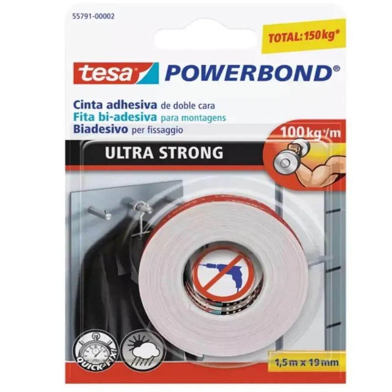 Rechtstreeks Van De Fabrikant BIADESIVO ULTRASTRONG TESA MM 19 X 1,5 MT -OFFERTA-