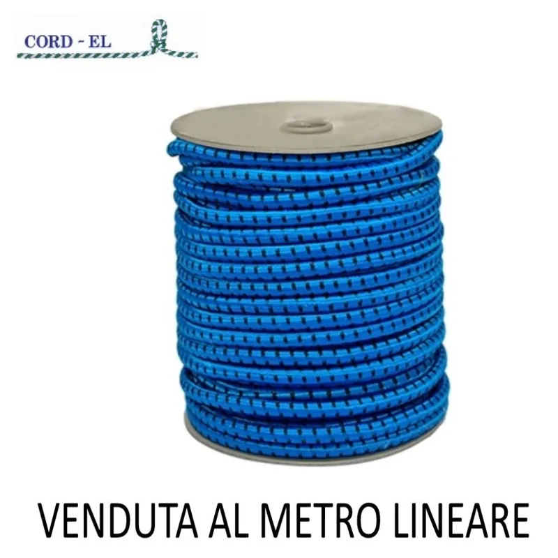 FUNE ELASTICA BLU IN BOBINA VENDUTA AL METRO Weekendaanbieding