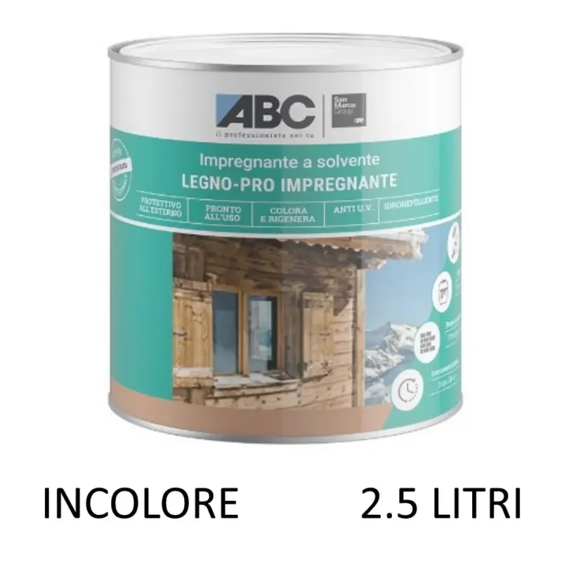 IMPREGNANTE PER LEGNO INCOLORE LITRI 2.5 Betrouwbaar