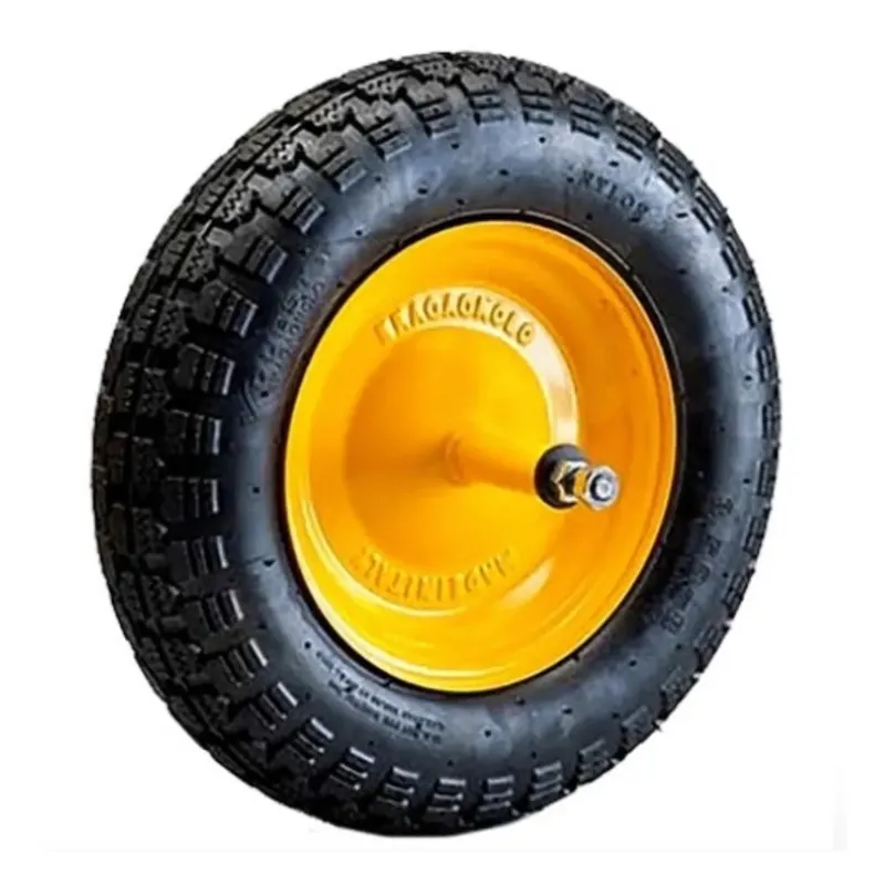Hoge Kwaliteit RUOTA RICAMBIO GONFIABILE PER CARRIOLA DIAMETRO 35 CM E PERNO LUNGO 26 CM