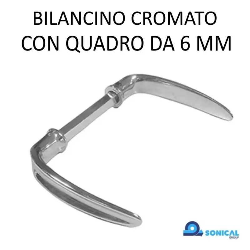 BILANCINO CROMATO CON QUADRO DA 6 MM Favoriet