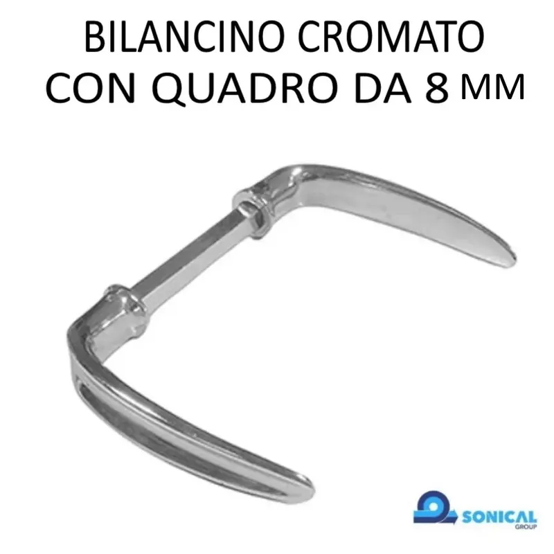 Korting MANIGLIA - BILANCINO CROMATO CON QUADRO DA 8 MM