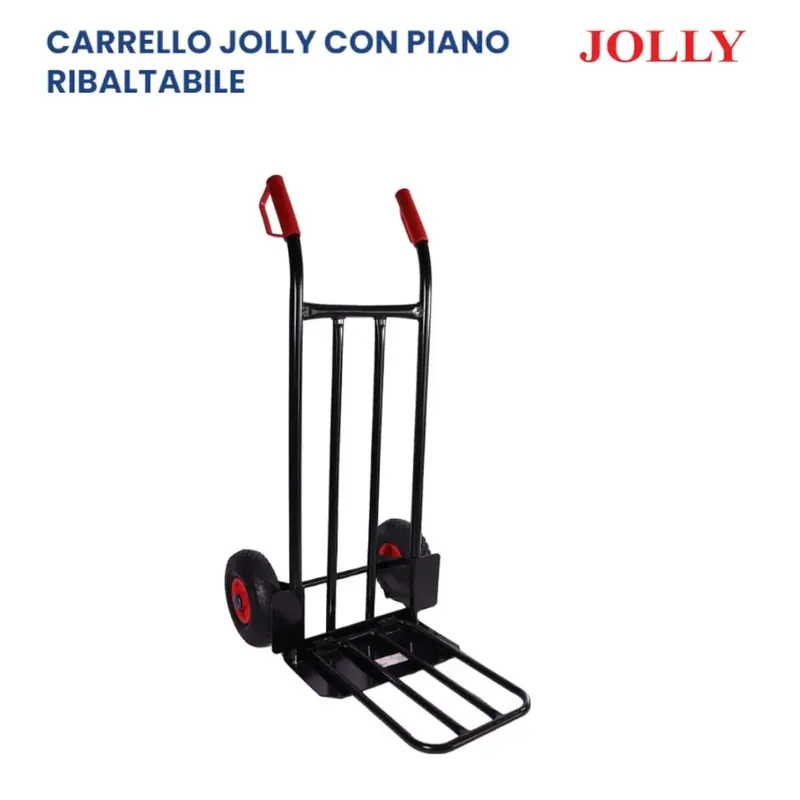 Populair CARRELLO PORTACASSE JOLLY CON PALA RIBALTABILE PORTATA 250 KG - PROMO -