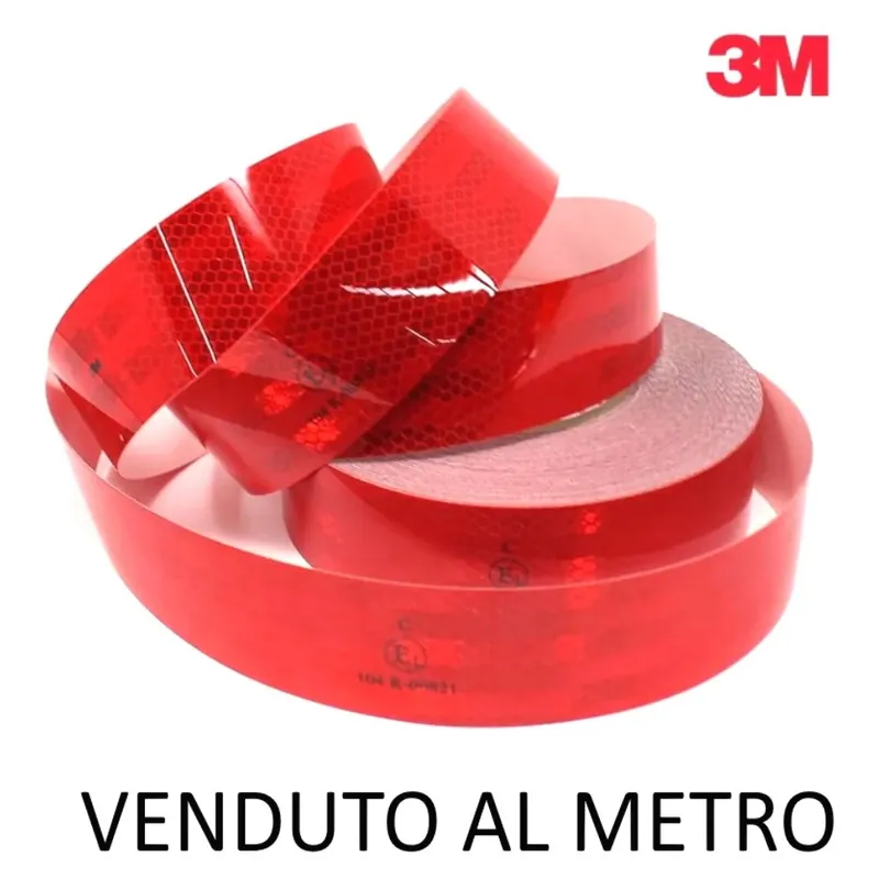 Aanbieding NASTRO 3M CATARINFRANGENTE ROSSO ADESIVO LARGO 55 MM VENDUTO AL METRO