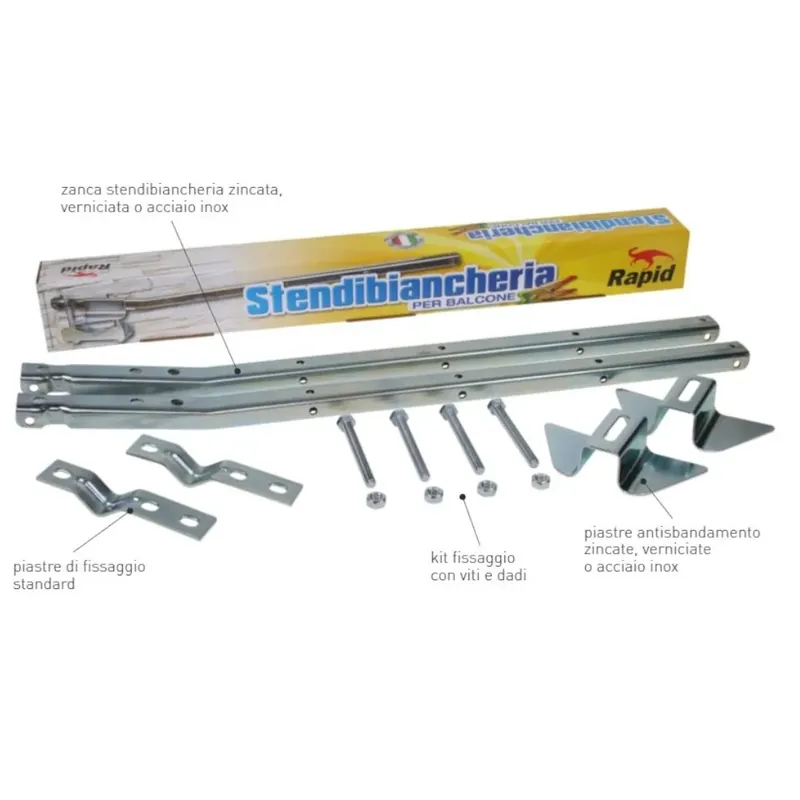 FERRO PER STENDERE ZINCATO CON 4 FORI ZB064 Flitsaanbieding
