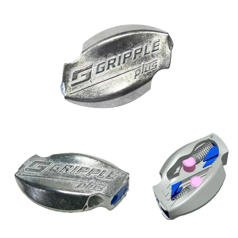 Seizoensaanbieding MORSETTO GRIPPLE PLUS MEDIO PER CAVI O FILI IN ACCIAIO D.2.00/3.25 mm