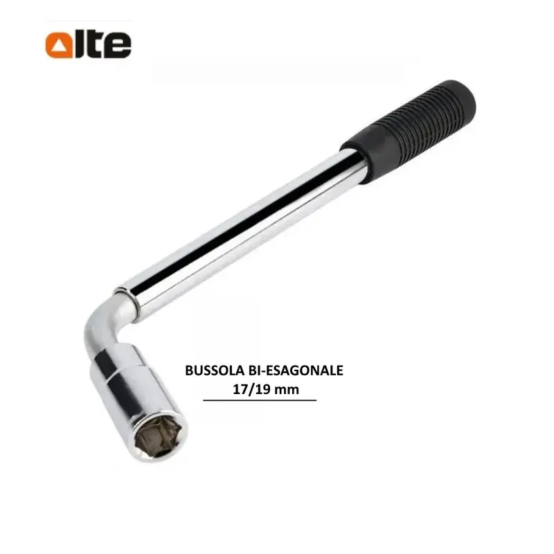 CHIAVE PER RUOTE AUTO TELESCOPICA ALTE 09670 CON BUSSOLA 17/19 mm Koop Vandaag
