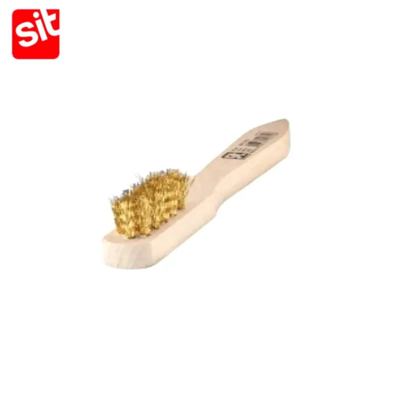 Uitverkoop SPAZZOLINO SIT OTTONE CON MANICO IN LEGNO