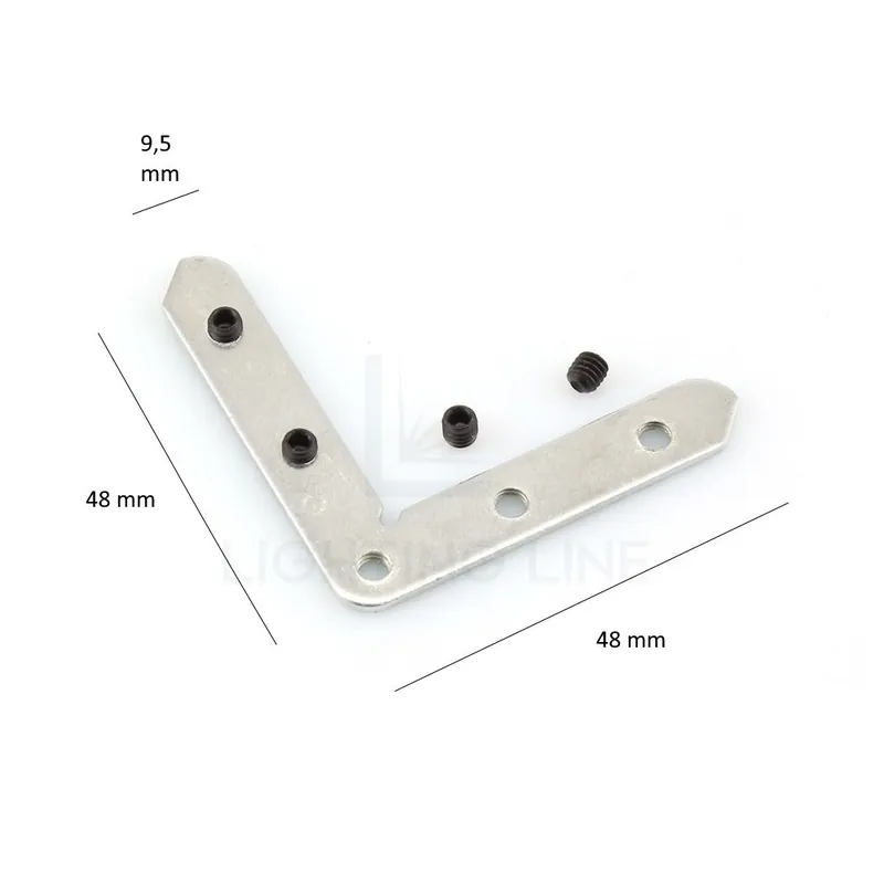 Fabrieksprijs LASTRINA GIUNZIONE A 90° PER PROFILO PER LED RETTANGOLARE 21X16 LEDPOINT